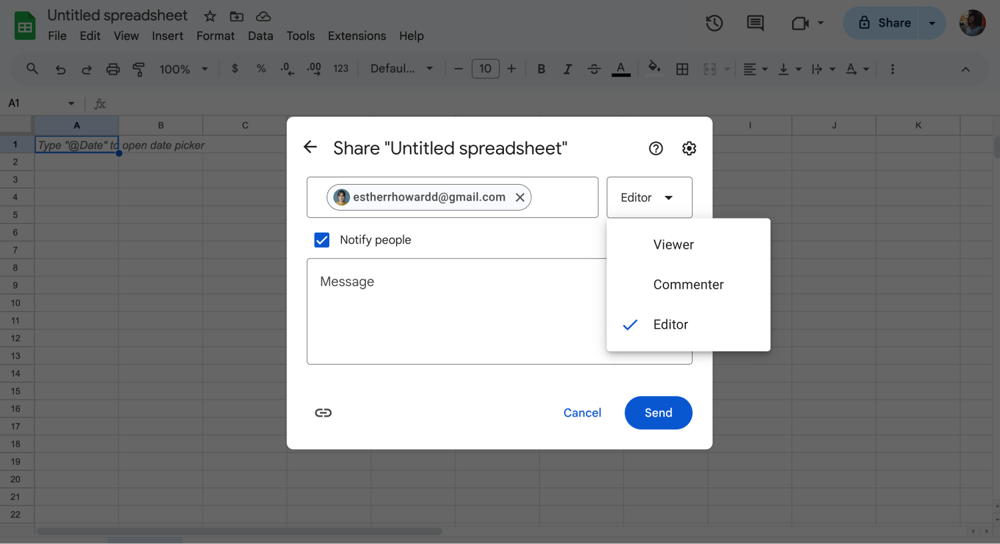 Choisissez le type d'accès