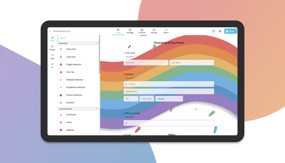 Select a giveaway method