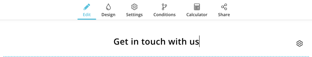 Add a title to your form