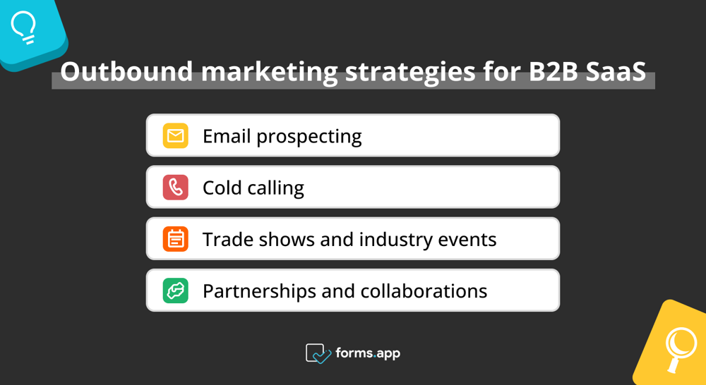 Outbound pazarlama için B2B SaaS pazarlama stratejileri