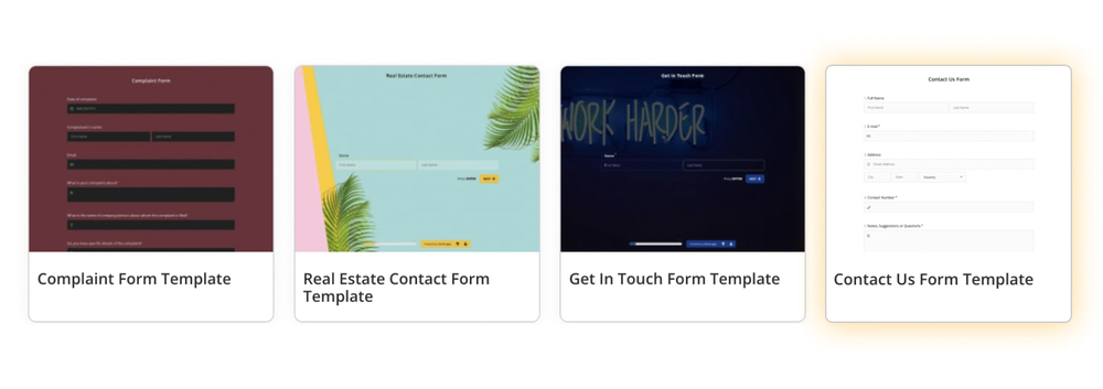 Choose any template on forms.app for free
