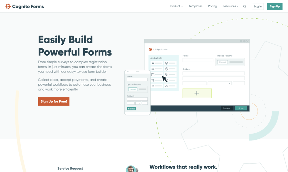#7 ProProfs quiz maker alternative - Cognito Forms