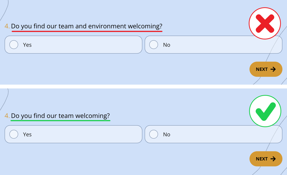 Double-barreled question example #4