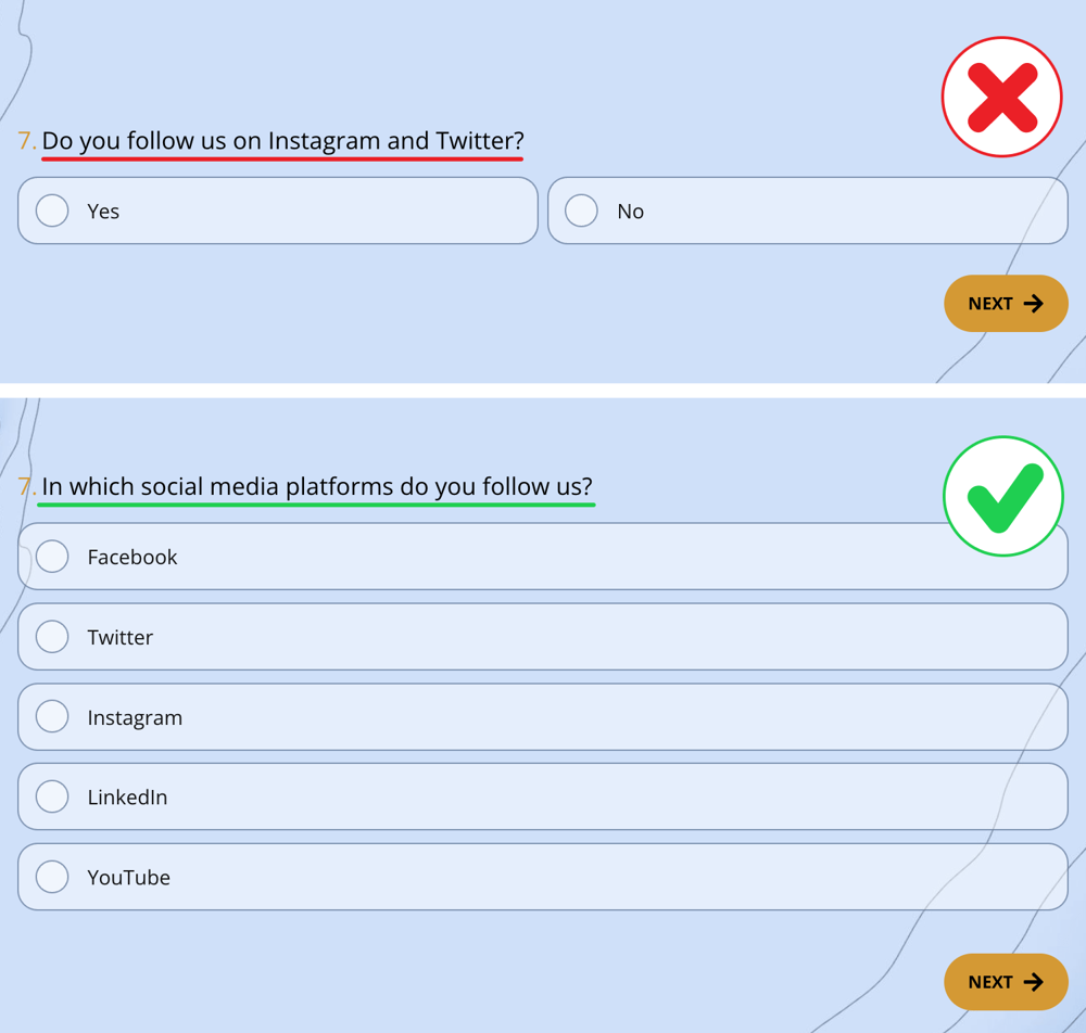 Double-barreled question example #7