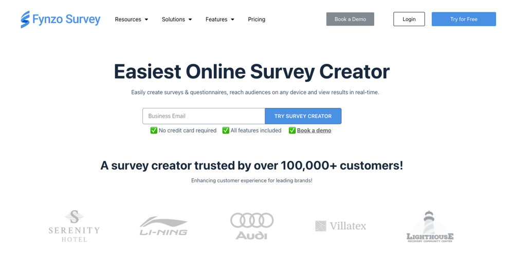 #8 Alternative à SurveyMonkey - Fynzo Survey