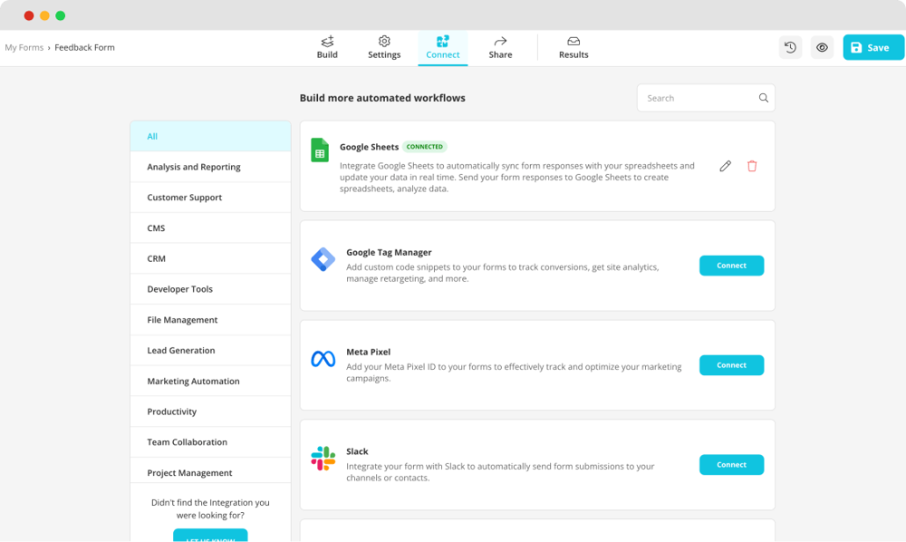 Connectez votre formulaire à des bases de données