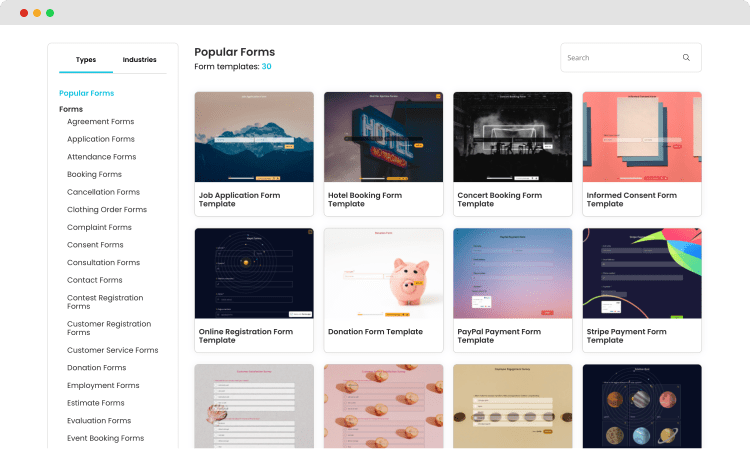 Choisissez un modèle