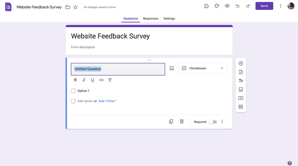 Add your own questions