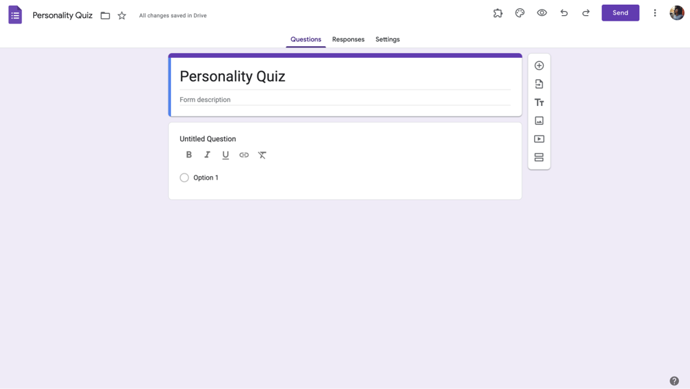 Choose the blank form