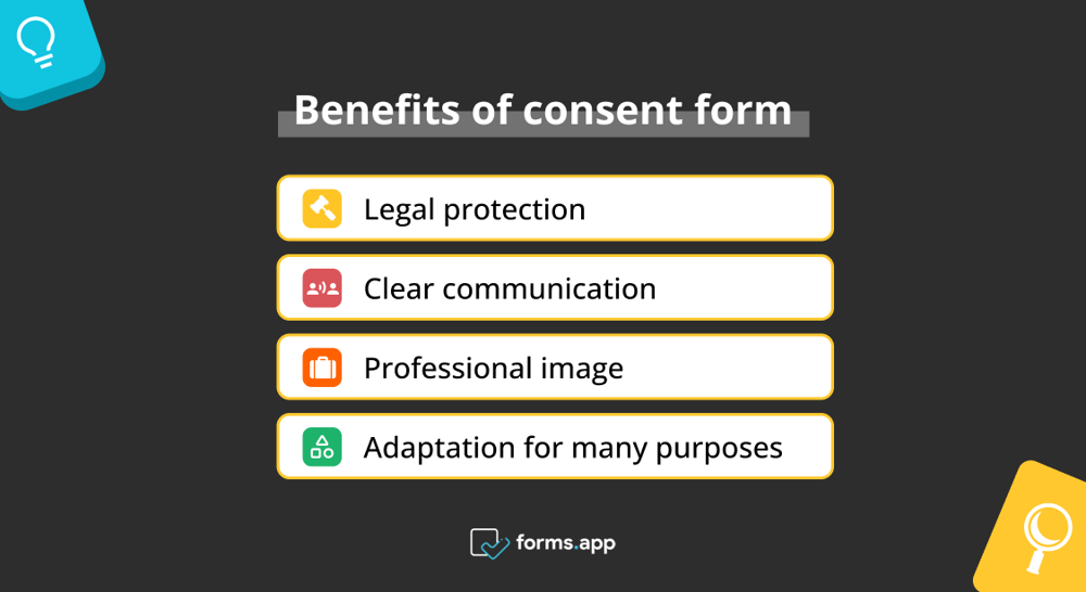 Pros de la creación de un formulario de consentimiento