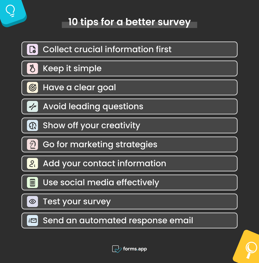 Expert tips for surveys