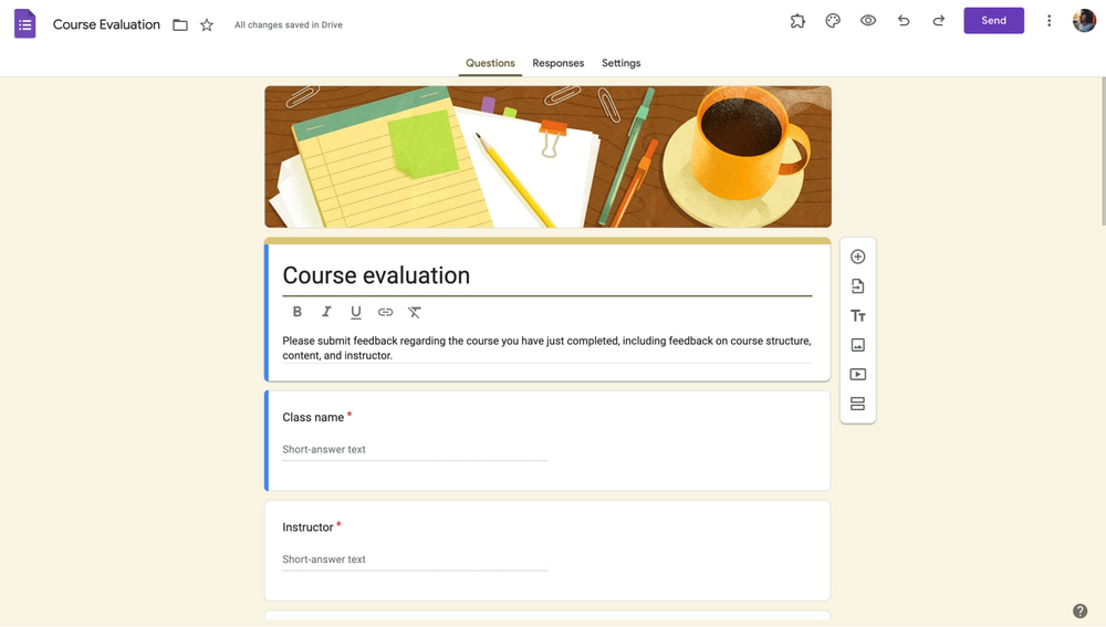 Customize the survey