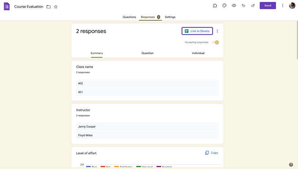 Customize share settings