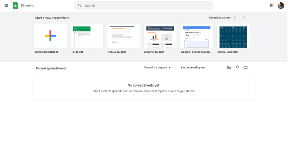 Abre tu hoja de cálculo
