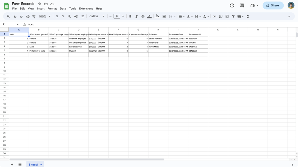 Get the file exported