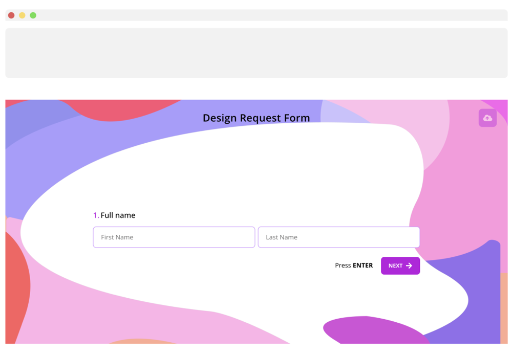 Embedding a form on a website