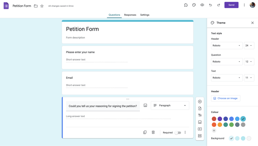 Change the look of your form