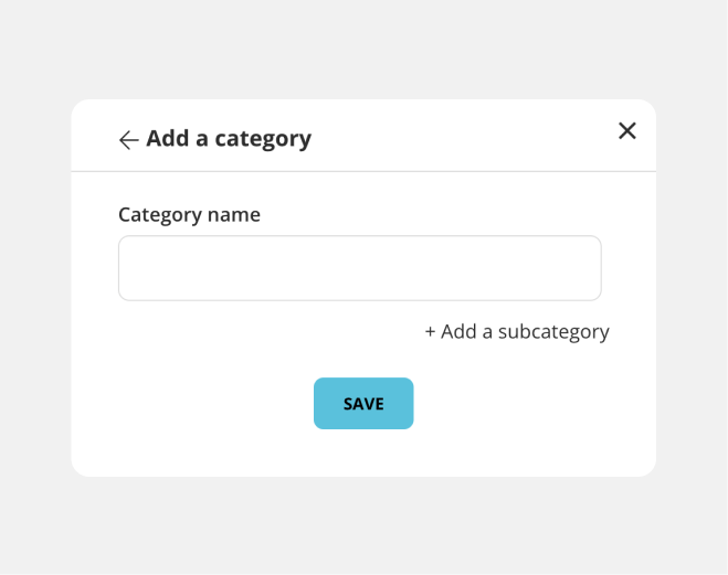 Category options
