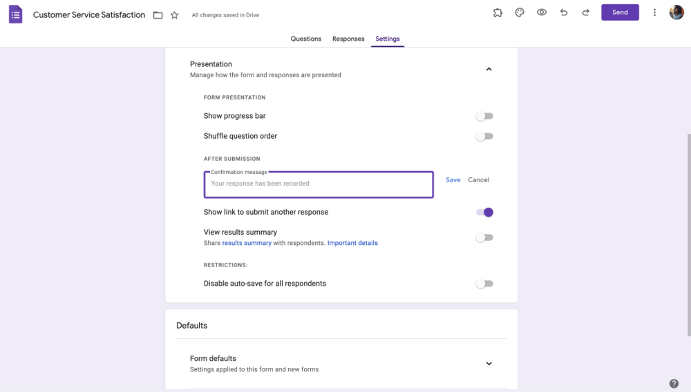 Add a customized text with a payment link