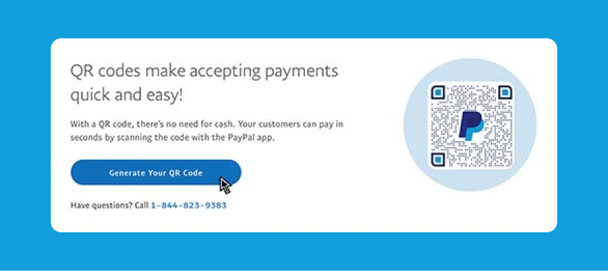 Create a QR code for collecting payments