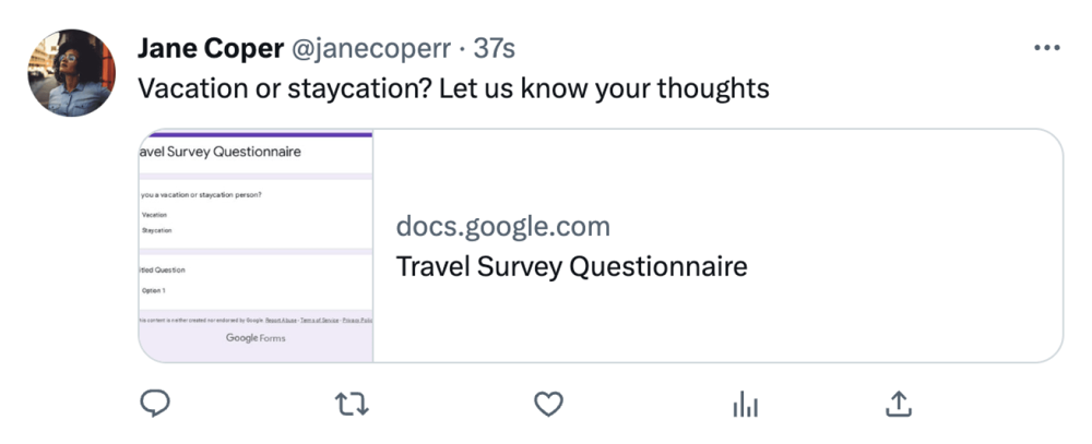 Share your poll and wait for the results