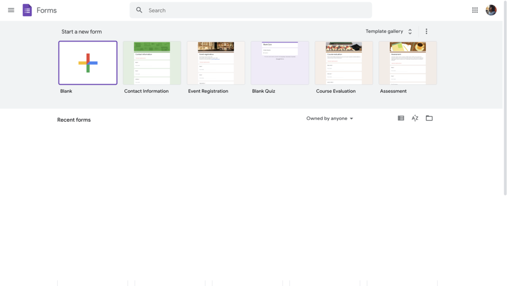 Open your Google Forms
