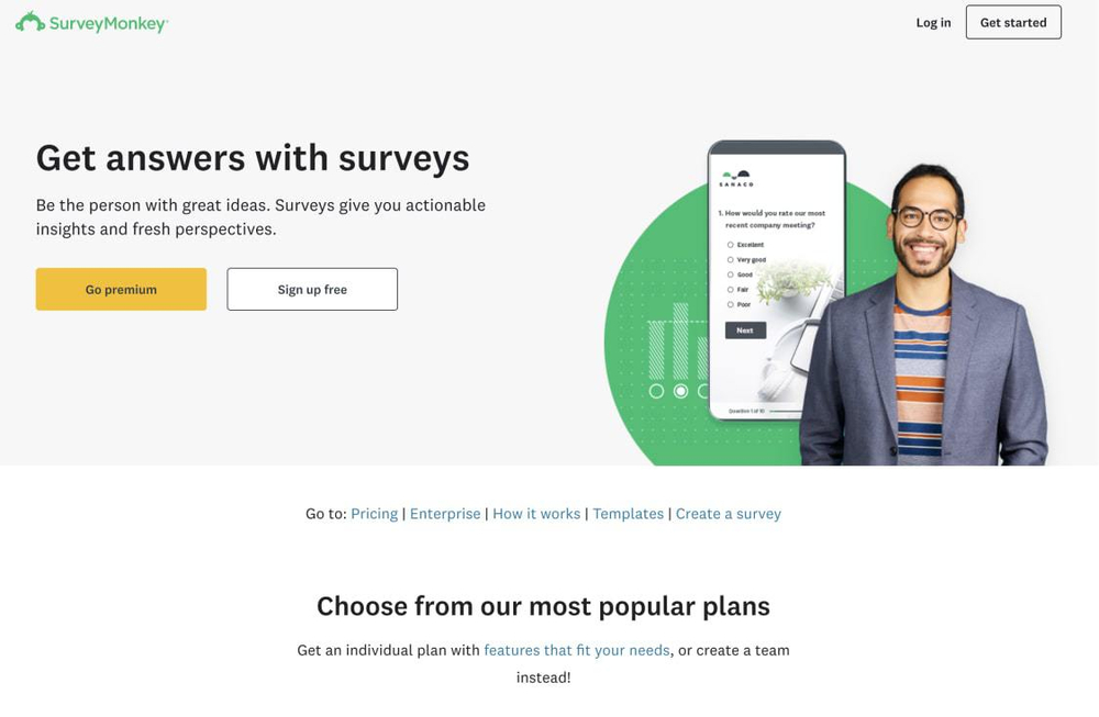 #4 Alternative to Wufoo - SurveyMonkey 