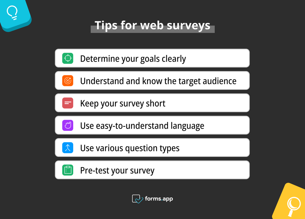 Tips to follow for a better web survey