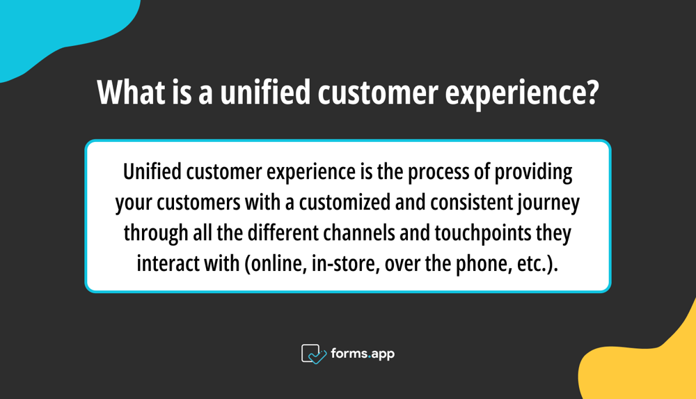 The definition of unified customer experience&nbsp;