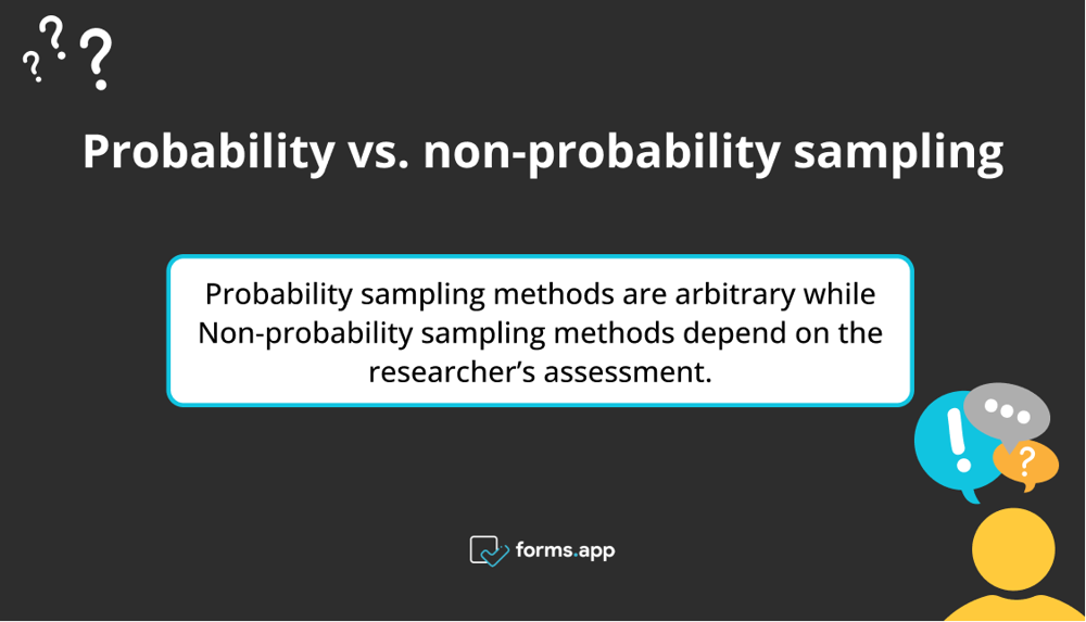 What’s the difference between non-probability sampling and probability sampling?