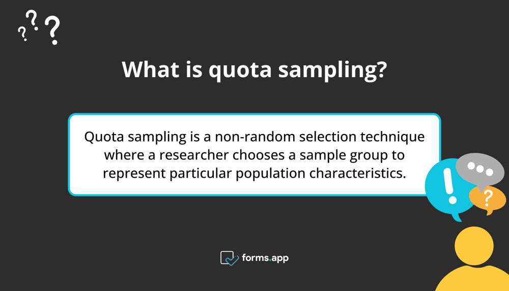 What is quota sampling?