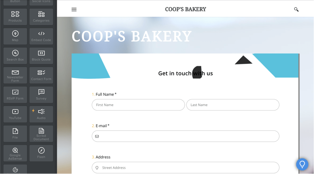 Your form has been embedded on the website