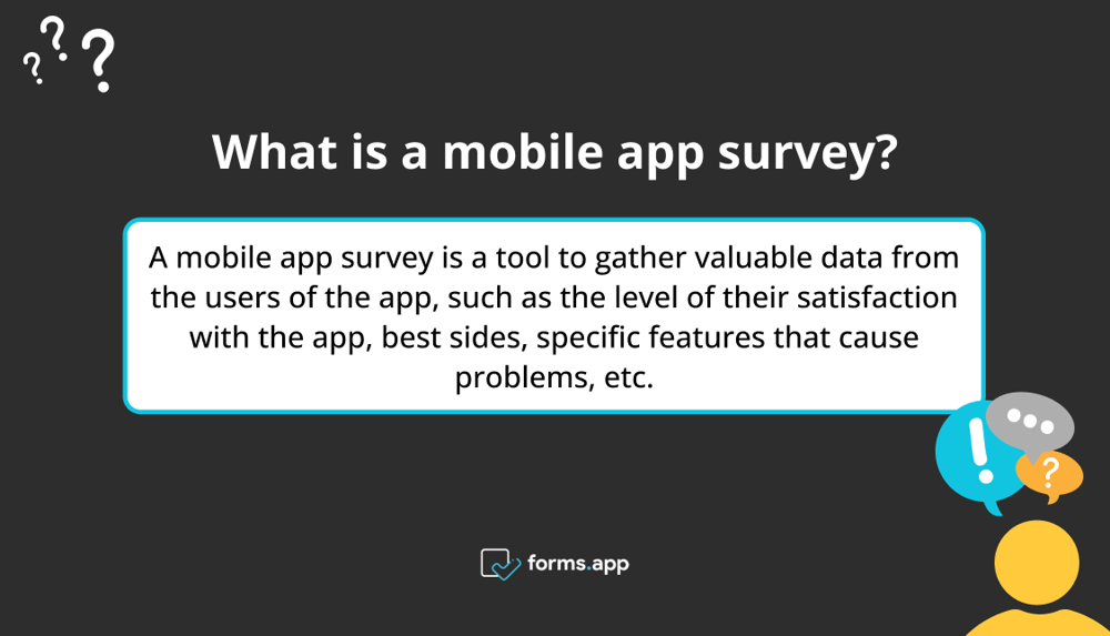 The definition of mobile app survey