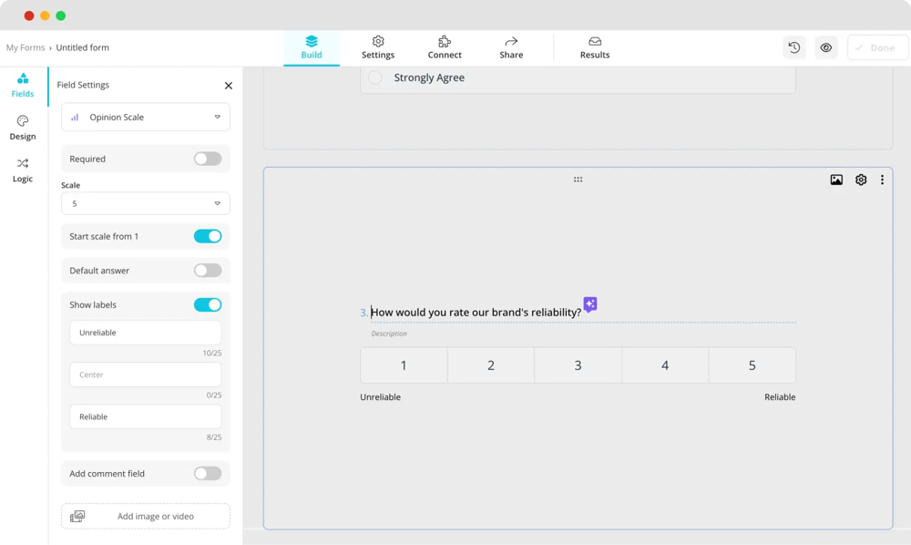 Fügen Sie Ihre eigenen Fragen hinzu