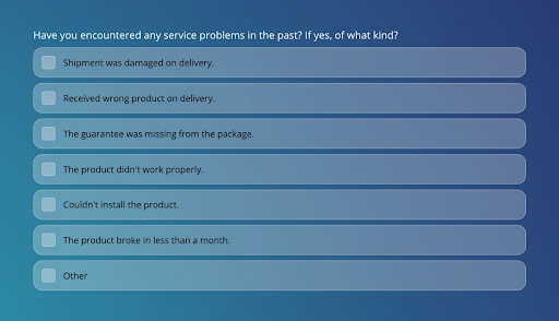 Close-ended question example