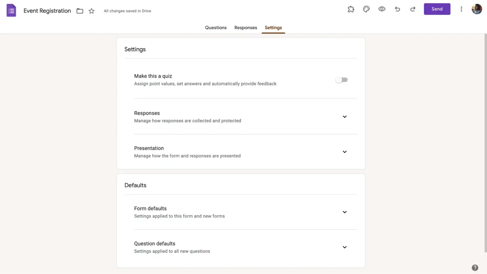 Ayarları özelleştirin