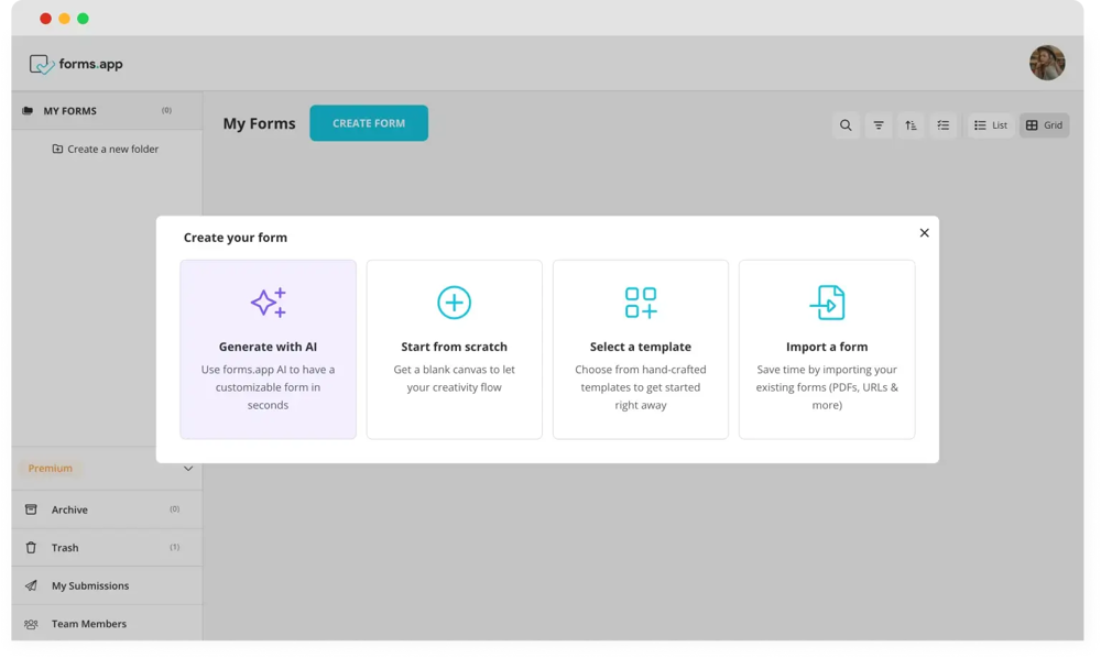 Başlangıç yöntemi seçin