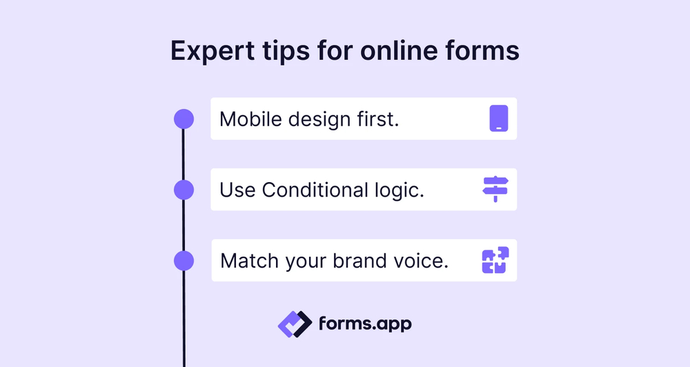 Pro tips for online forms