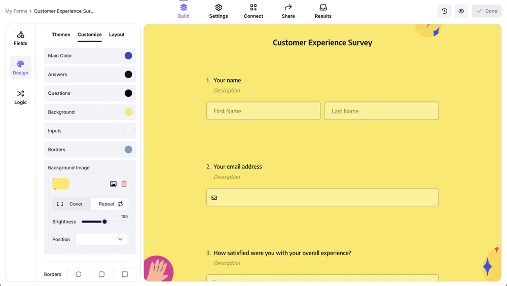 Style your survey