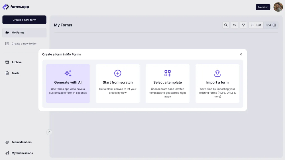 Choose a way to start