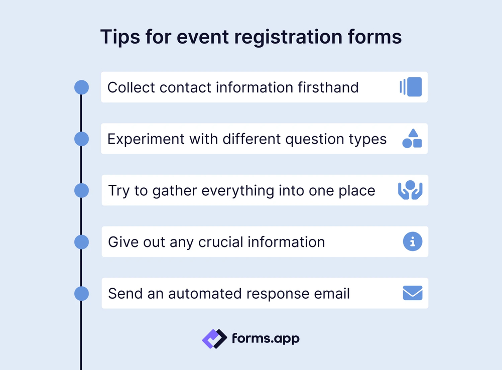 Expert tips for event registration forms
