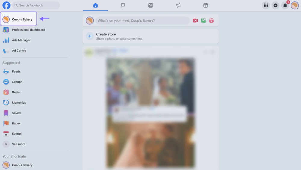 An image showing the page name appearing, which you need to click to move forward