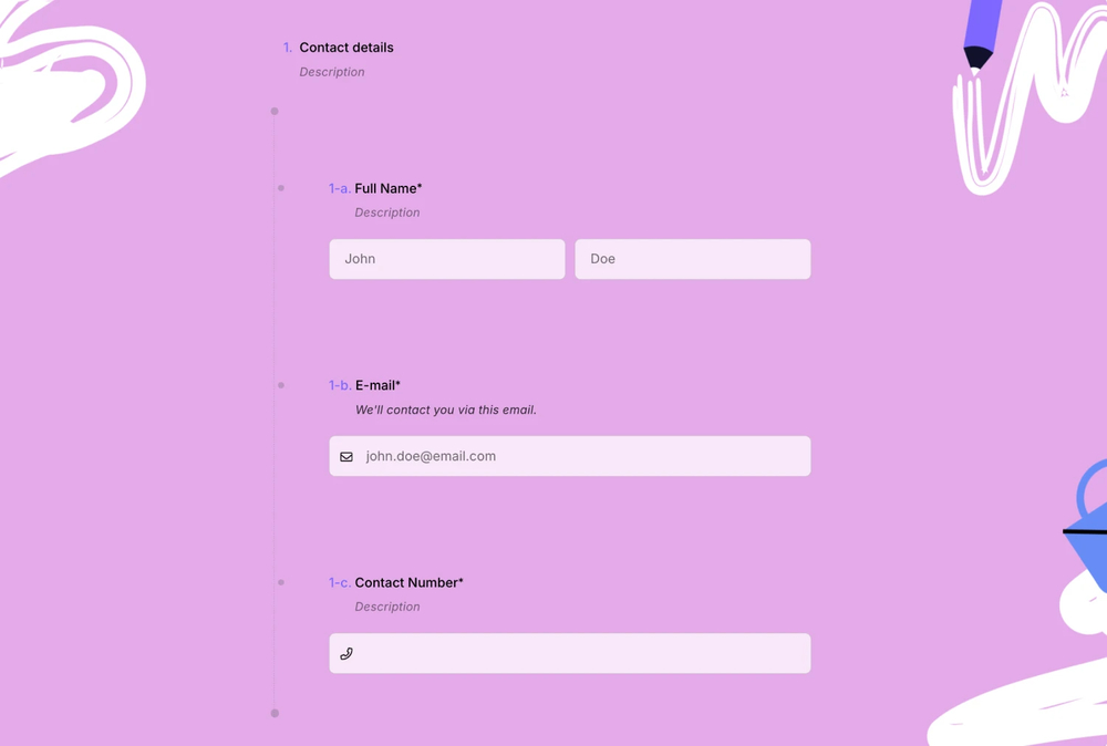 An image showing how you can add the questions needed to your “Field Group”