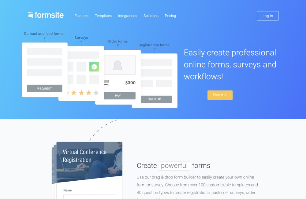#7 Crowdsignal alternative - Formsite