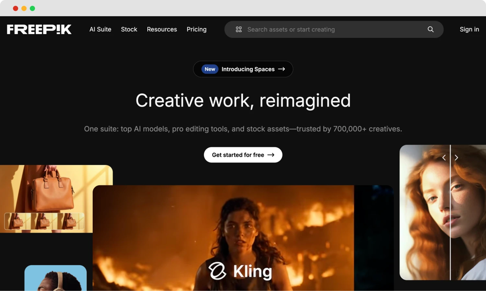 #15 Best marketing tools - Freepik AI Tools