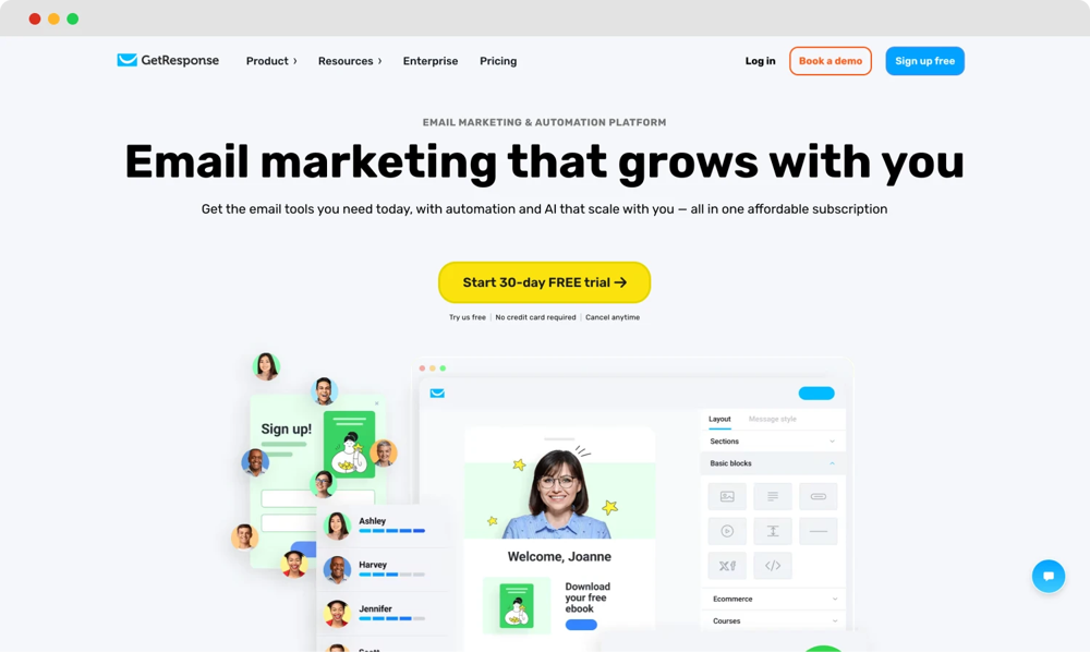 #34 Best marketing tools - GetResponse