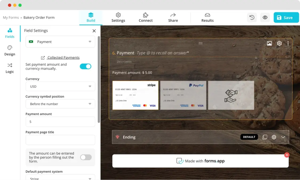 Ödeme alanı ekleyin