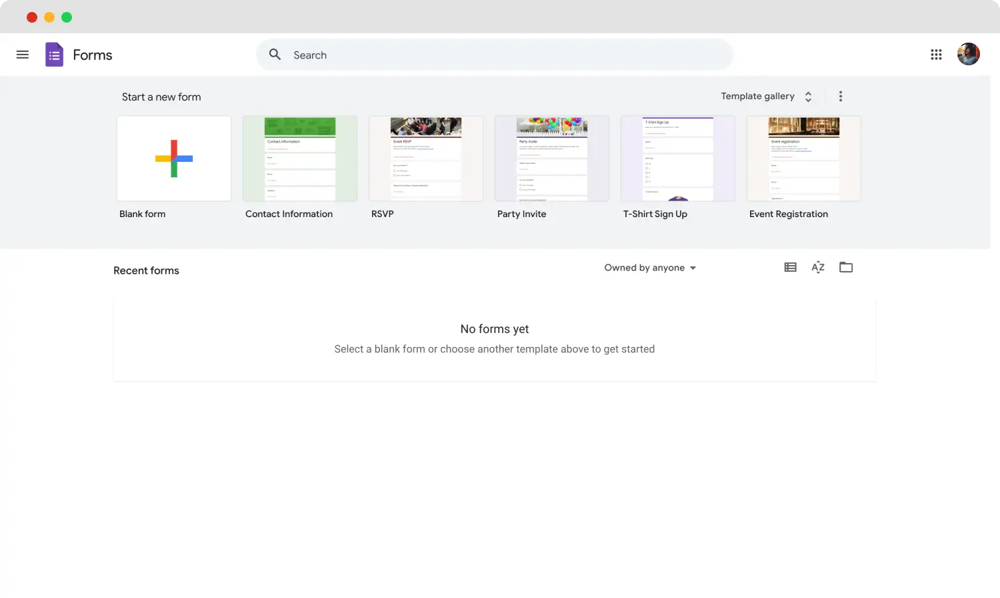 Comece a criar seu formulário
