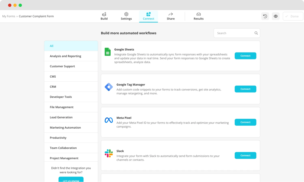 Verwenden Sie Integrationen