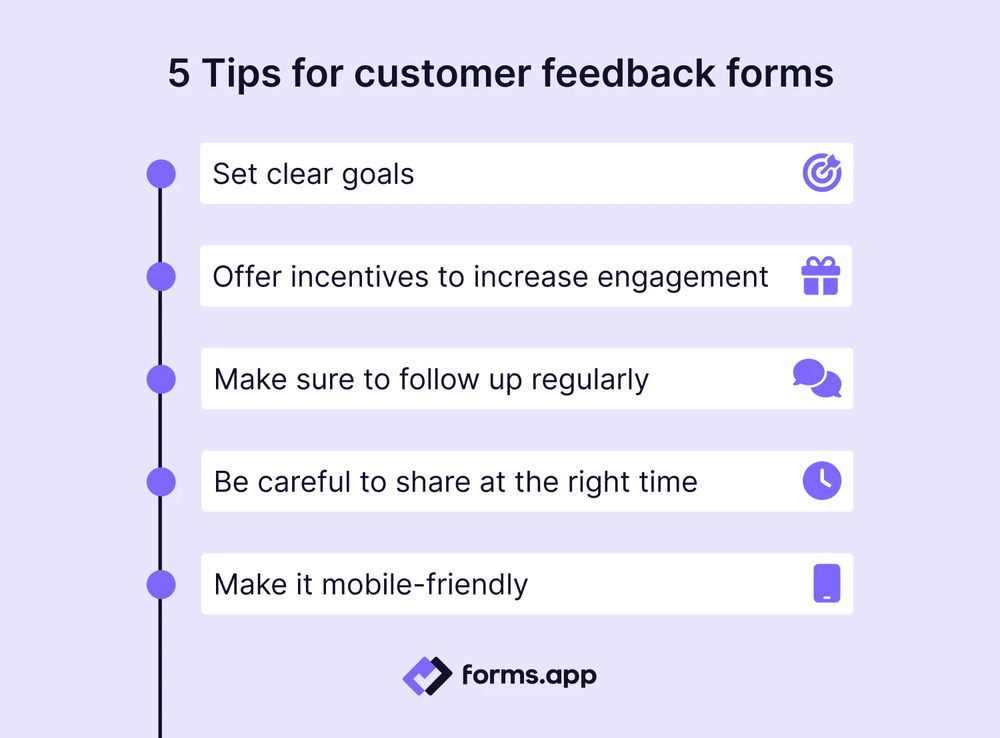 Expert tips for customer feedback forms